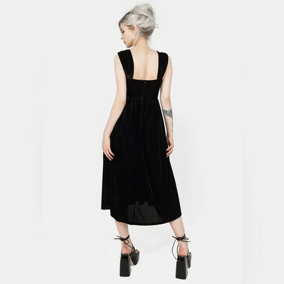 NWT Disturbia Heartless Zip Front Midi Dress Size US 14 / UK 18 - Picture 3 of 7